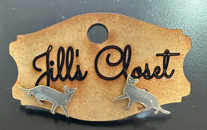 Kitty Cat Stud Earrings