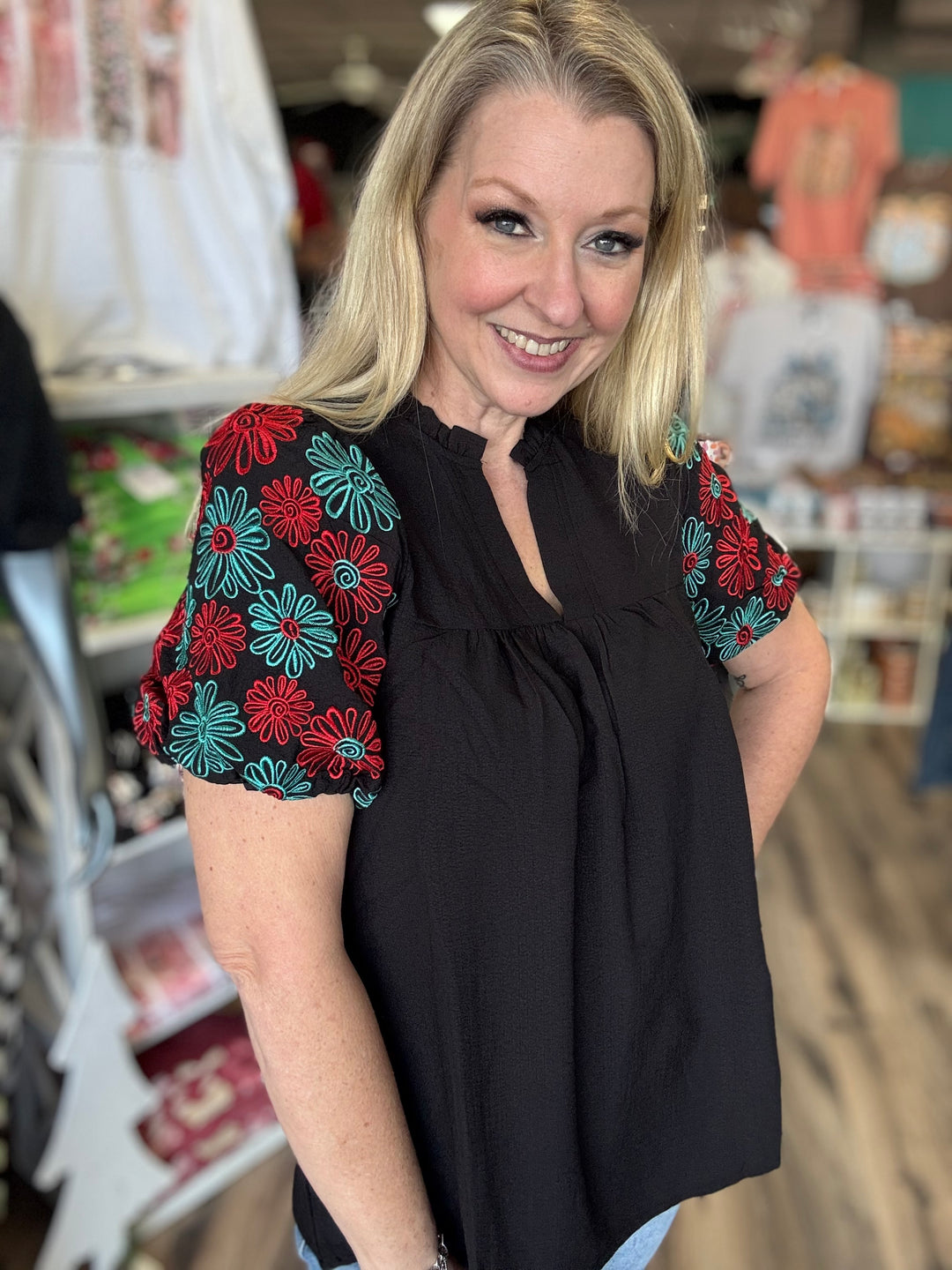 Elsie’s Flower Blouse