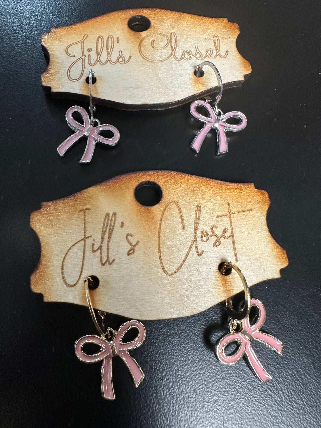 Bow Hoop Earrings