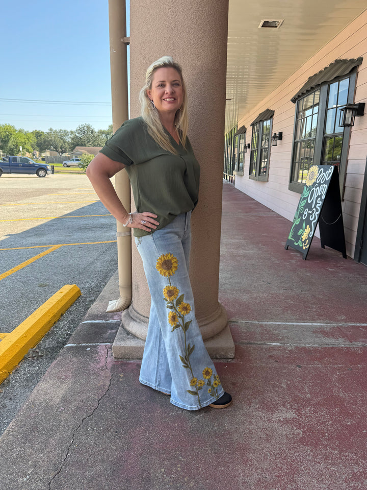 Kristi’s Sunflower Jeans