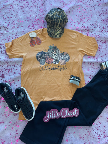 Wild about fall tee