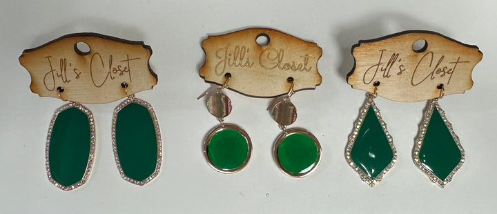 Emerald Green Earrings