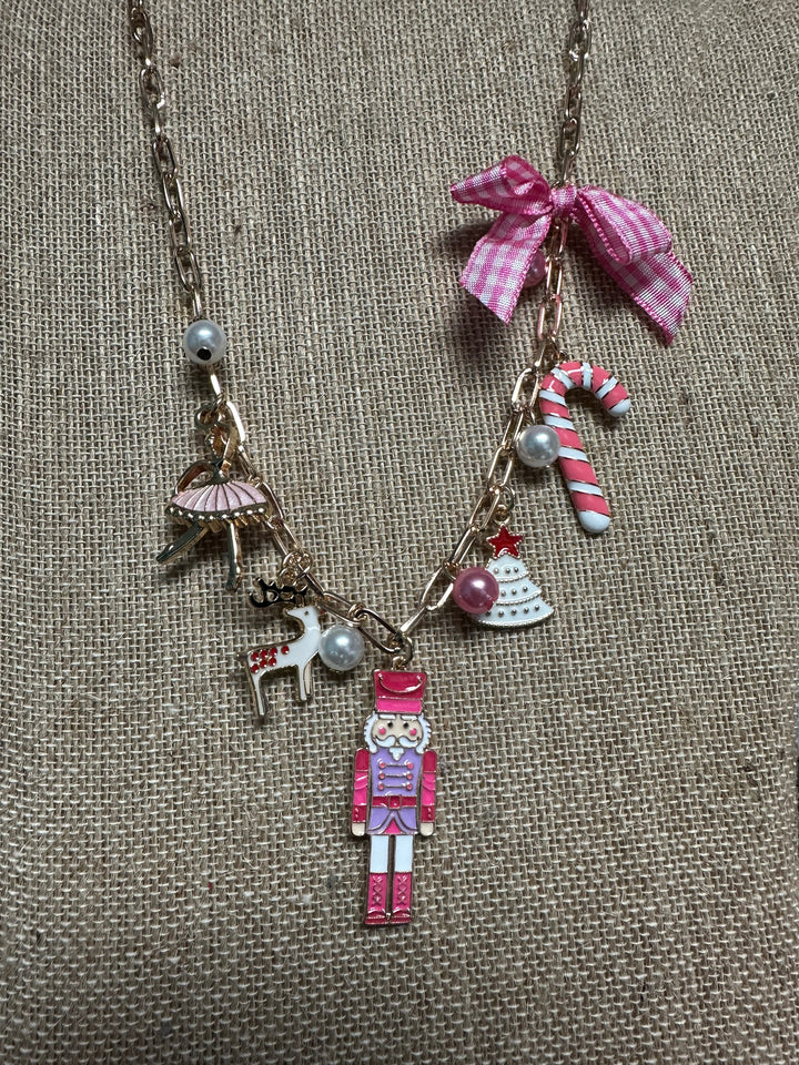 Nutcracker Enameled Charm Necklace