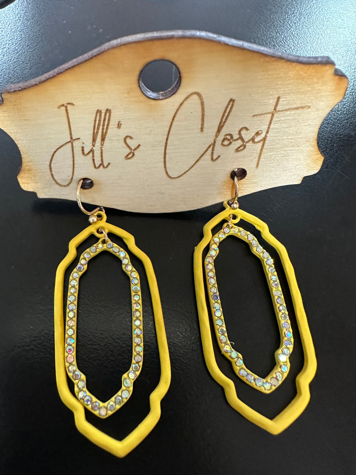 Double Drop Bling Earrings