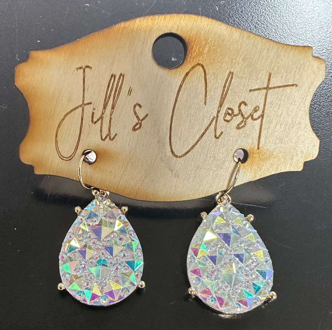 Teardrop Bling Earrings