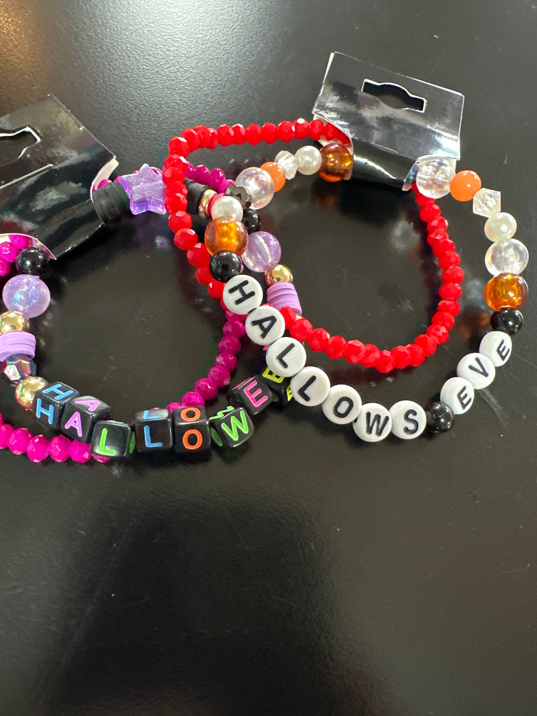 Halloween “Words” Bracelet pair