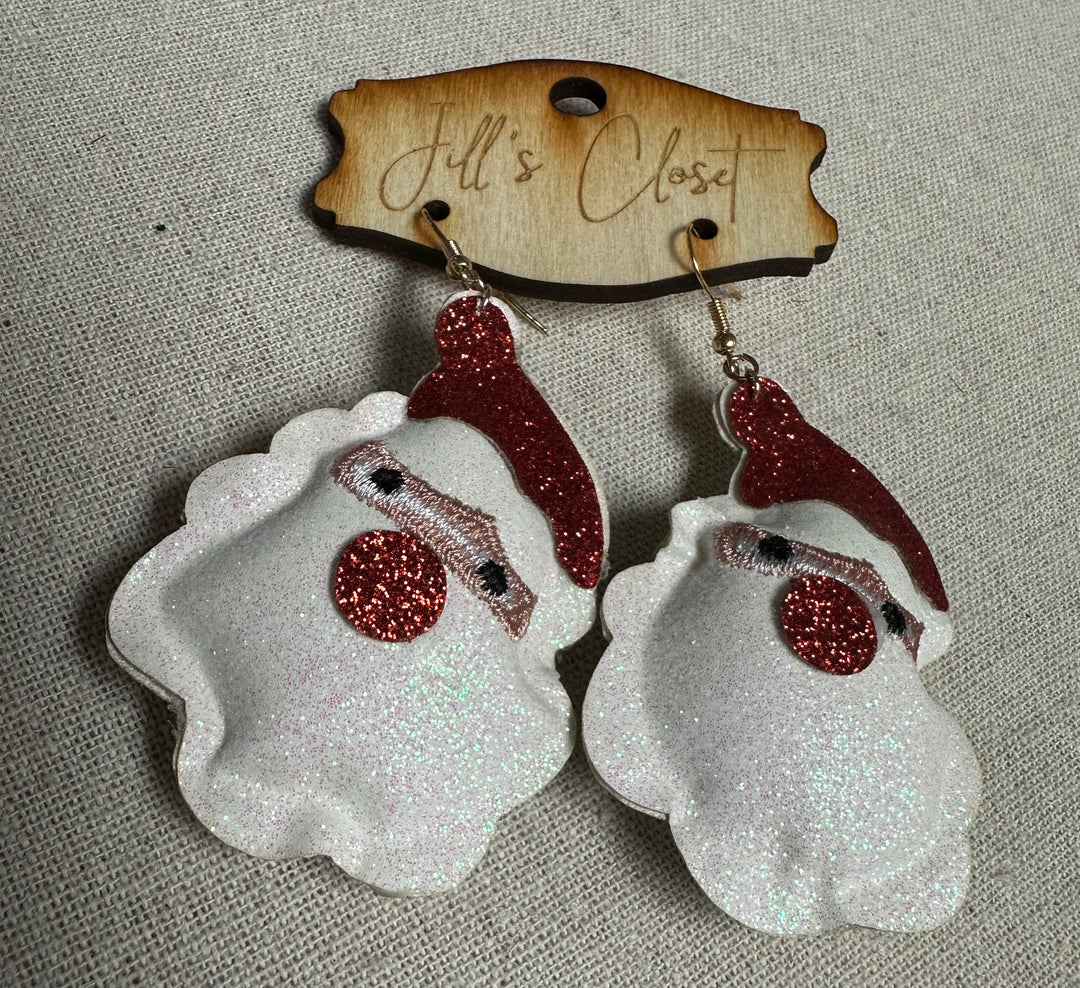 Puff Christmas Earrings