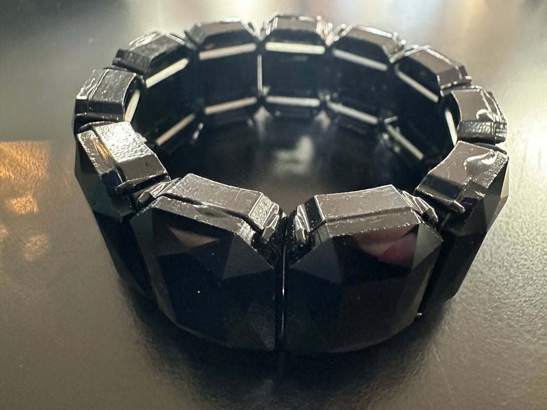Lg. stone faceted Crystal Bracelets