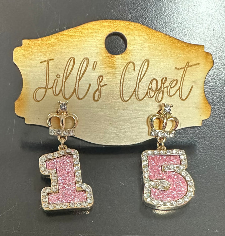 15th Birthday Earrings