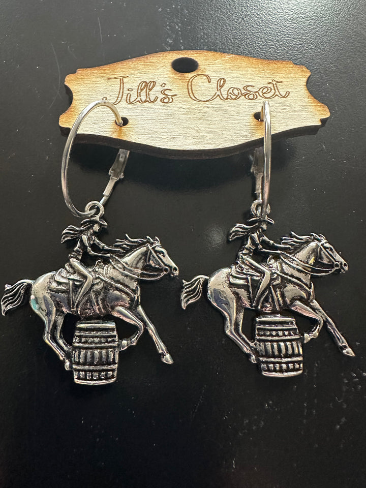 Rodeo Events Hoop Earrings