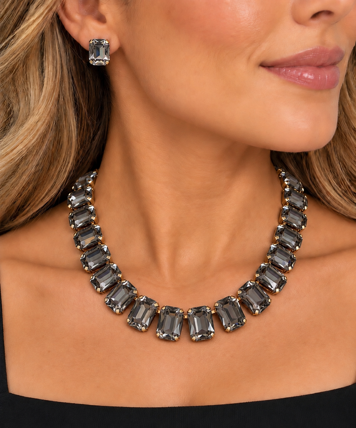 Rectangle Stone Necklace Set or Bracelet