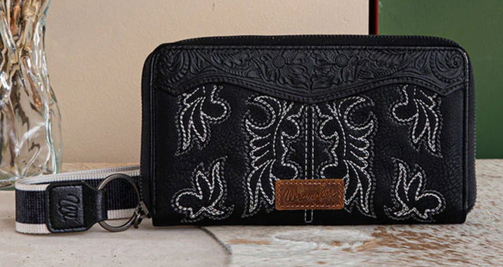 Boot Stitch Wristlet Wallet