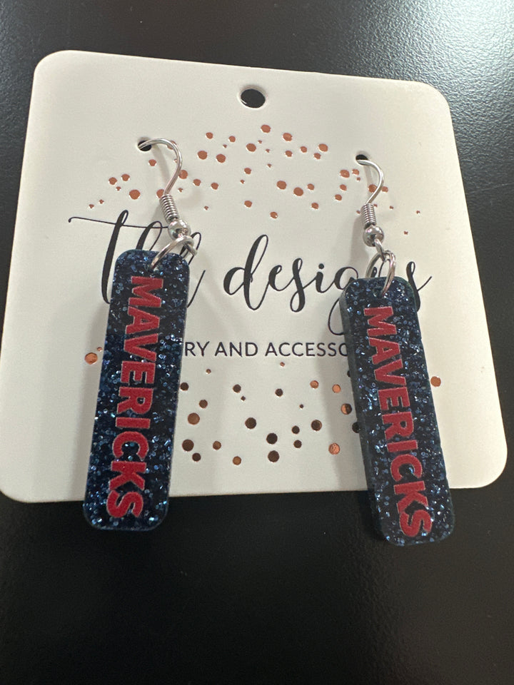 Game Day Sticks School Earrings