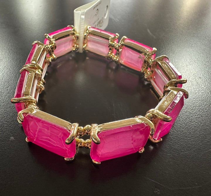 Sherbet Faceted Glass Bracelet