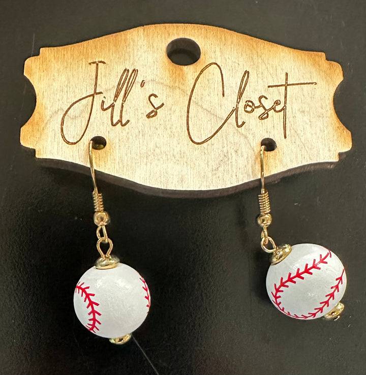 Baseball Earrings