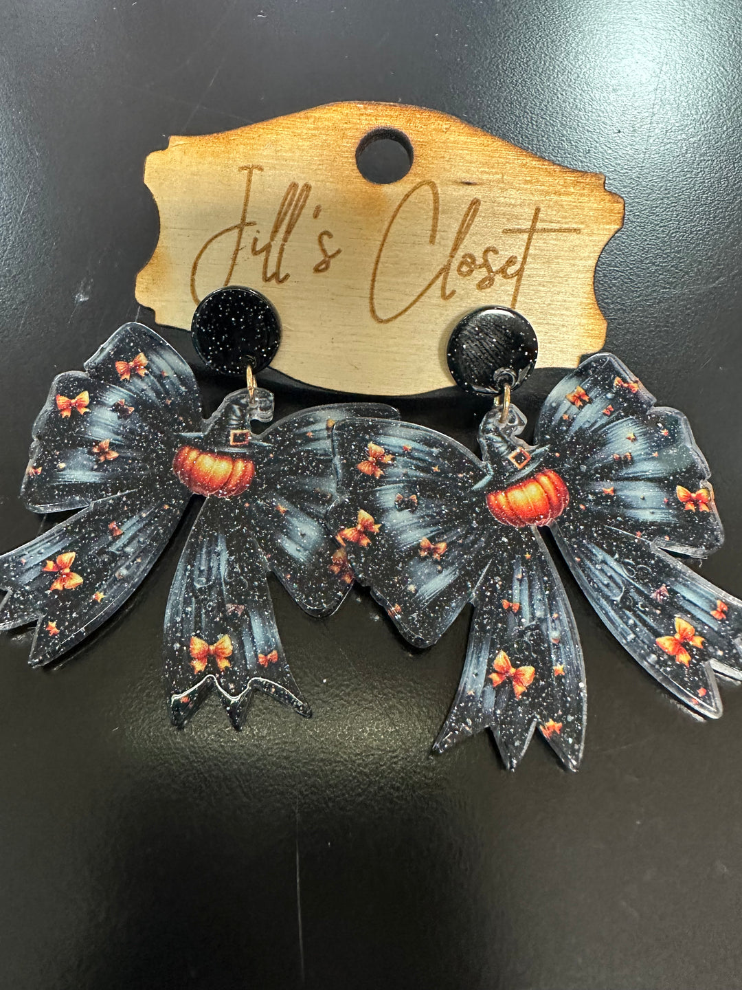 Halloween Bow Earrings