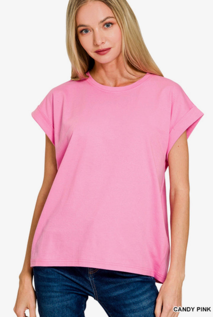 Folded Sleeve T-Shirt