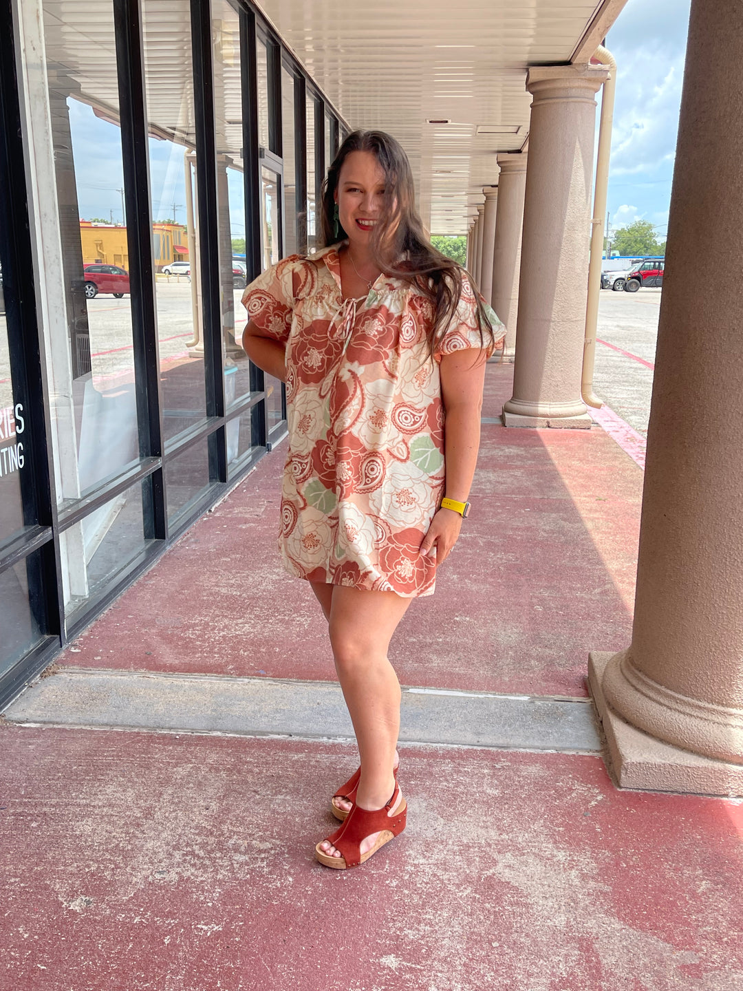 Gingersnap floral dress