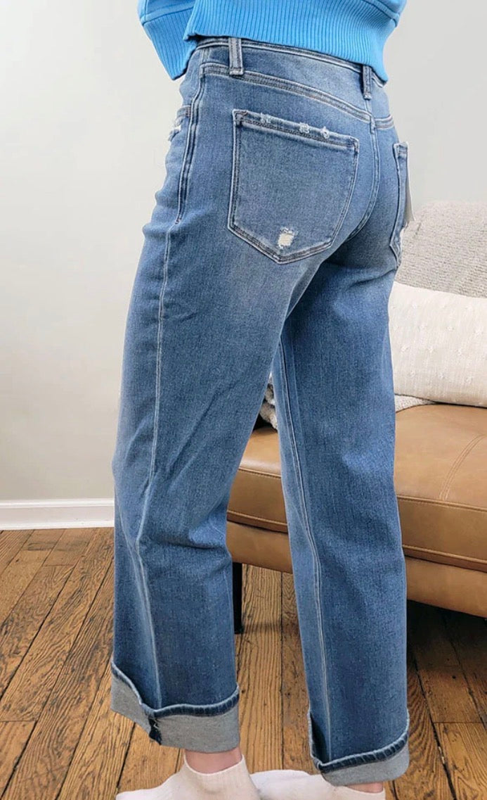 Lovervet Delicate Gleam Cuffed Jeans