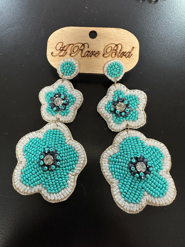 Beaded Flower earrings
