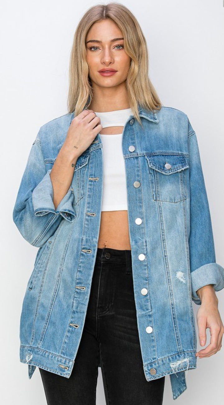 Belt it Out Denim Jacket