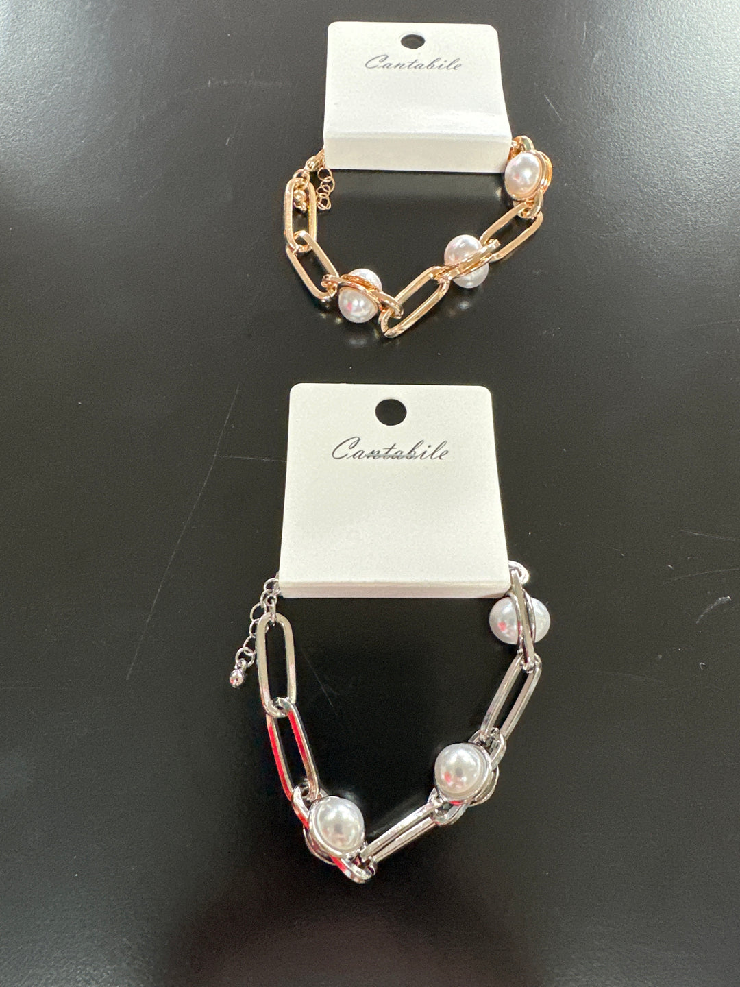 Linked Pearl Bracelet or Necklace