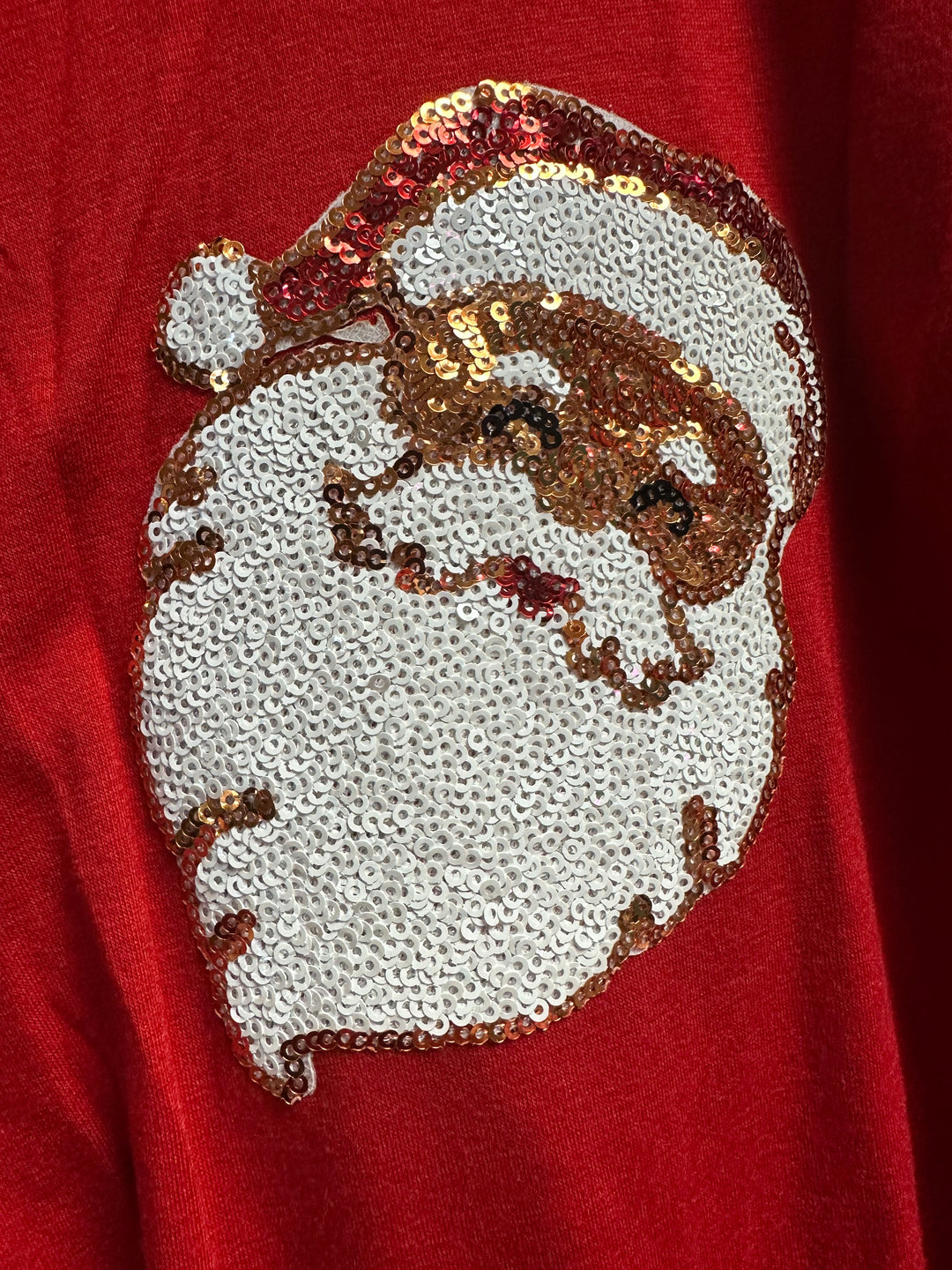 Santa in Sequins Top
