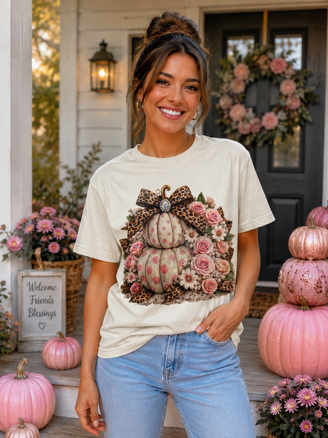 Pink Pumpkin Patch T-Shirt
