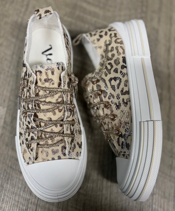 Very G Aman Natural Leopard Shoes