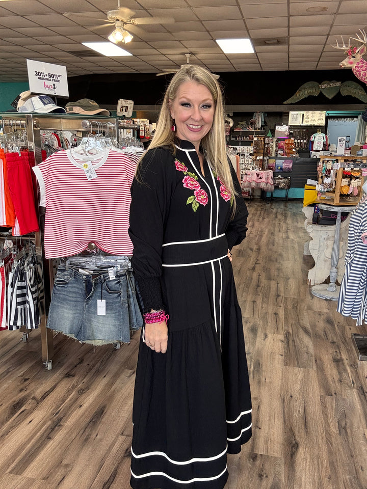 Midnight Rose Melody Maxi Dress