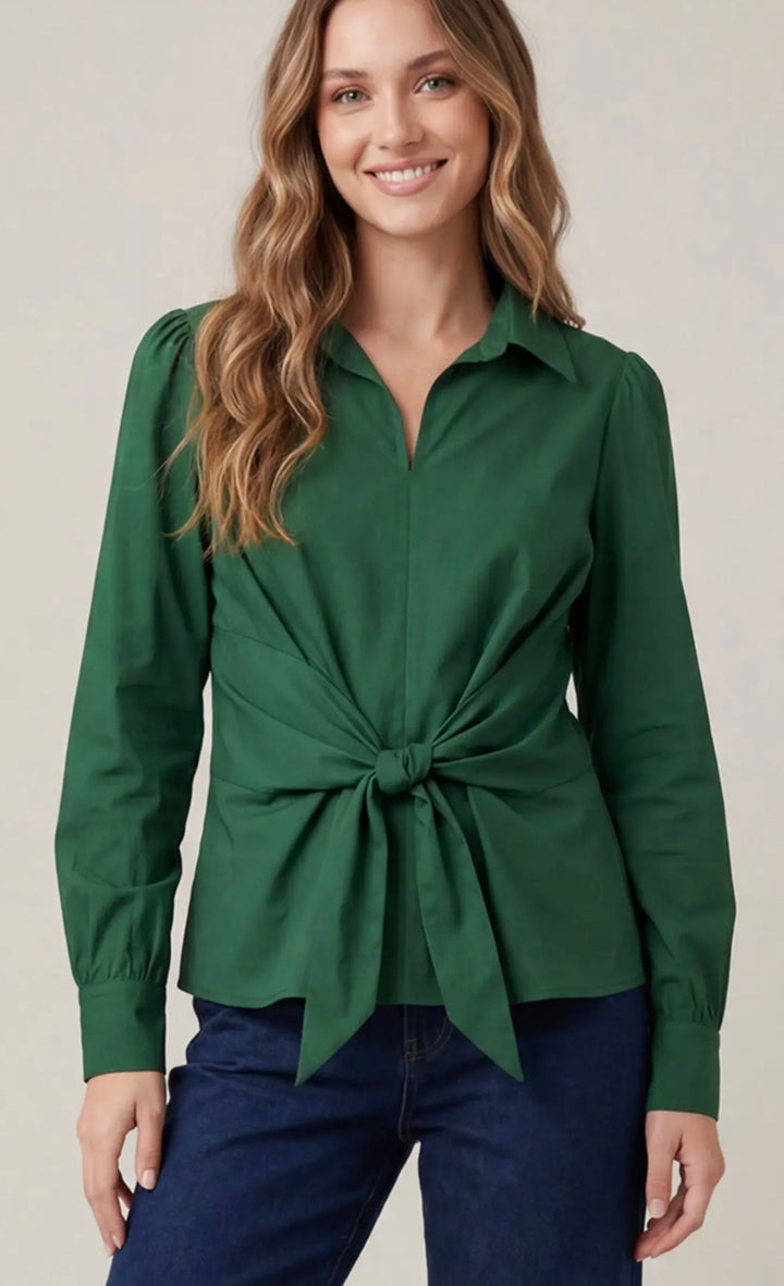Jennifer’s Front-Tie Blouse