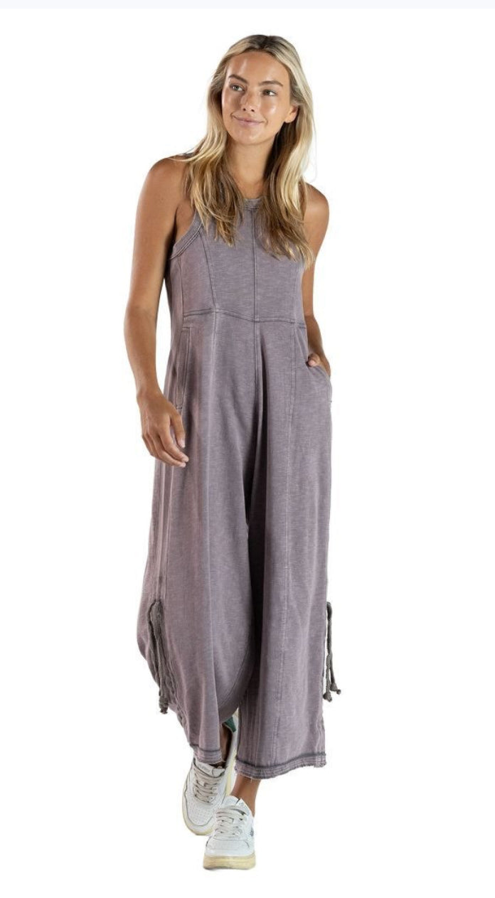 Washed Purple Jumpsuit