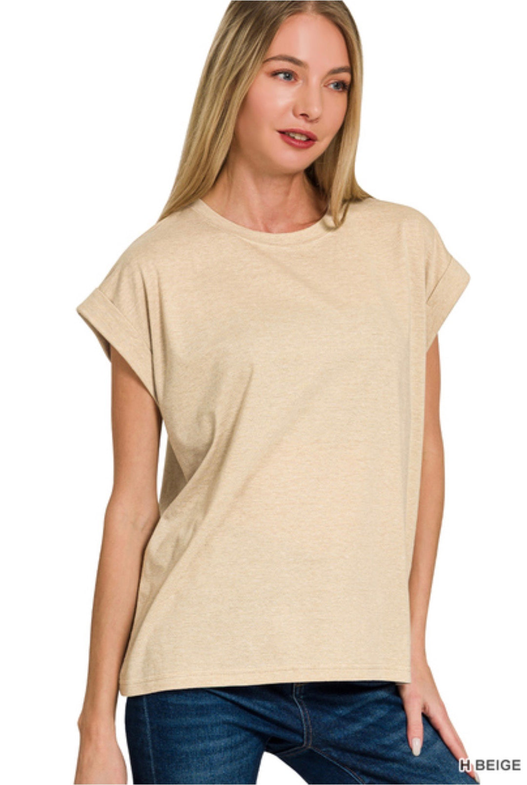Folded Sleeve T-Shirt