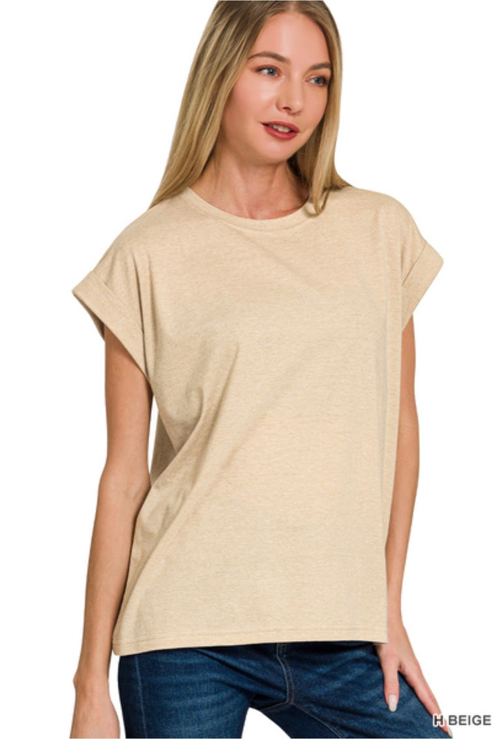 Folded Sleeve T-Shirt