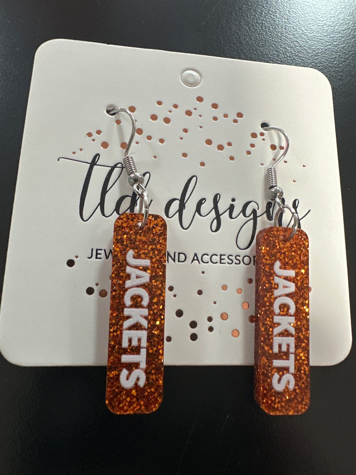 Game Day Sticks School Earrings