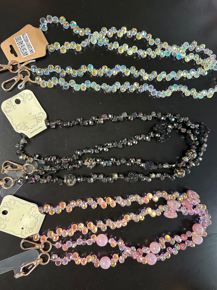 Bling Beaded Phone Lanyard