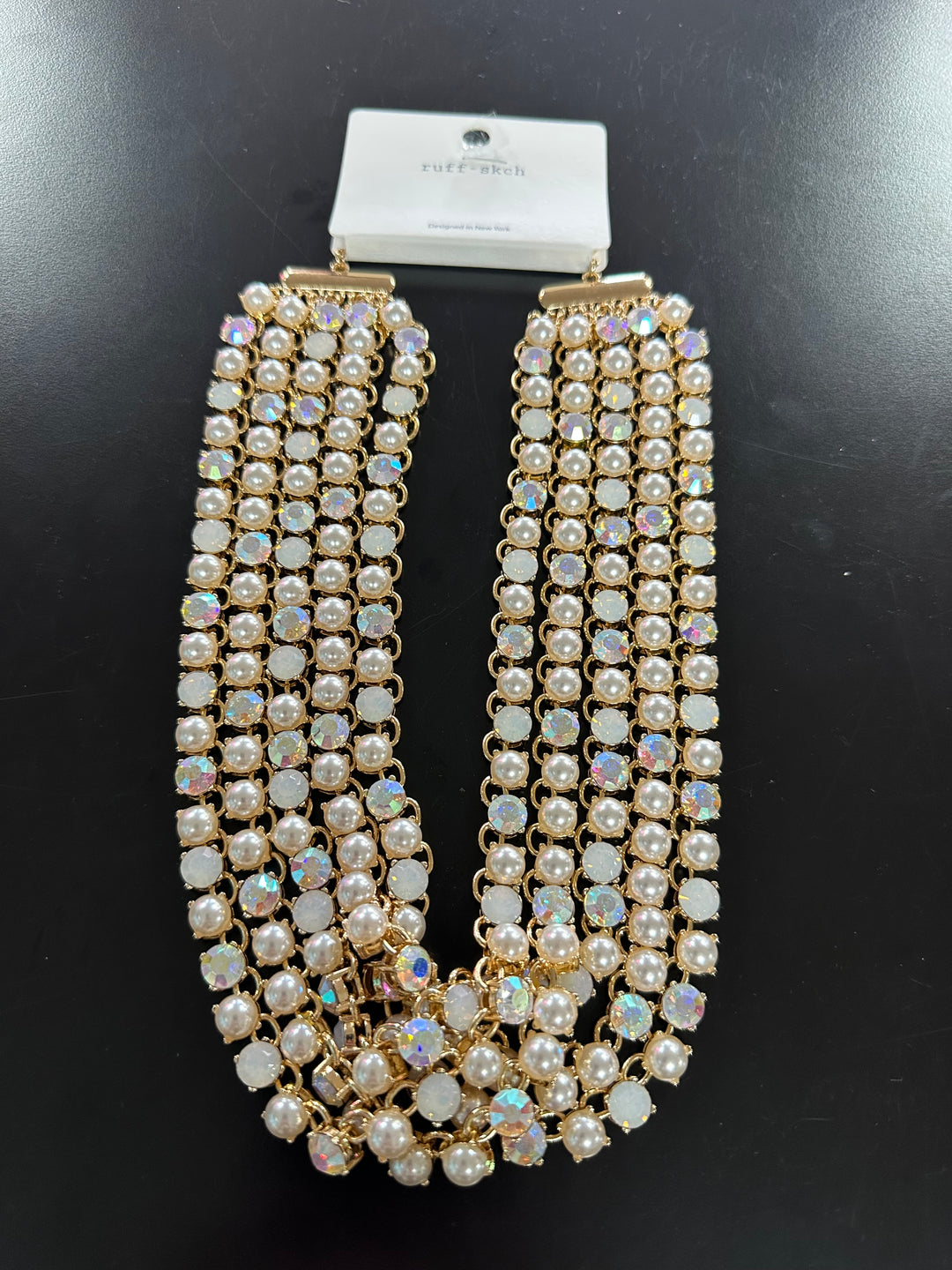 Five Strand Bling Necklace