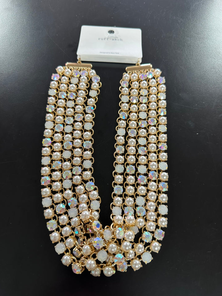 Five Strand Bling Necklace