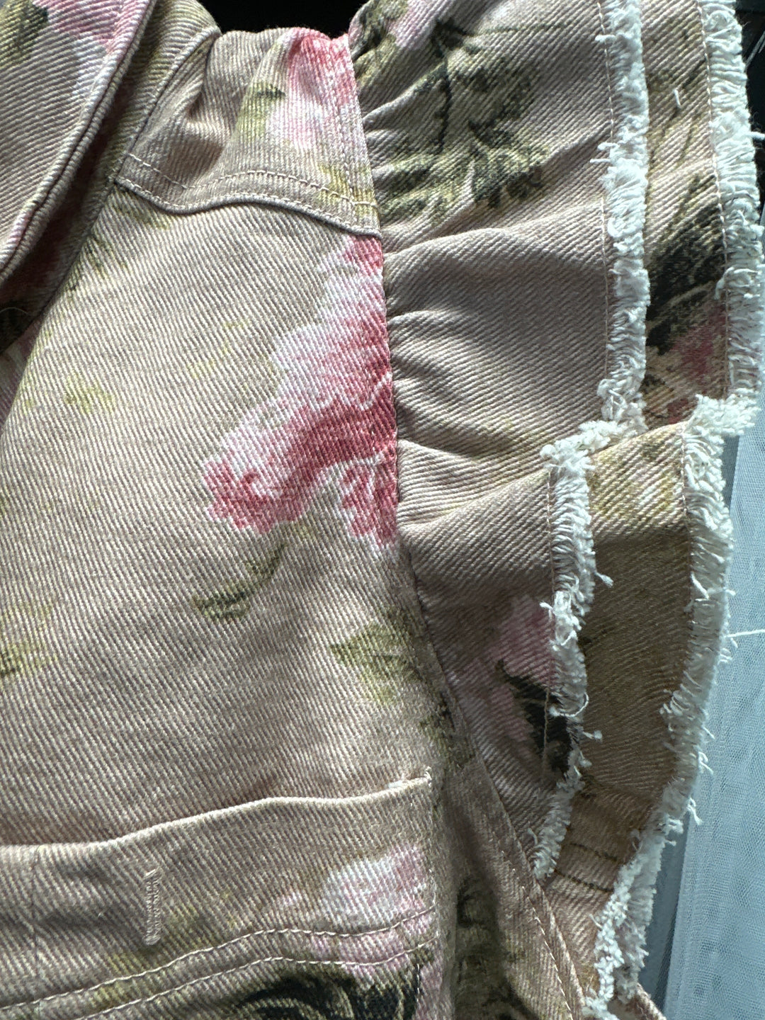 Latte Floral Vest