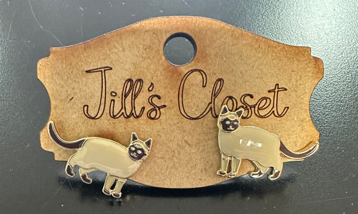 Kitty Cat Stud Earrings