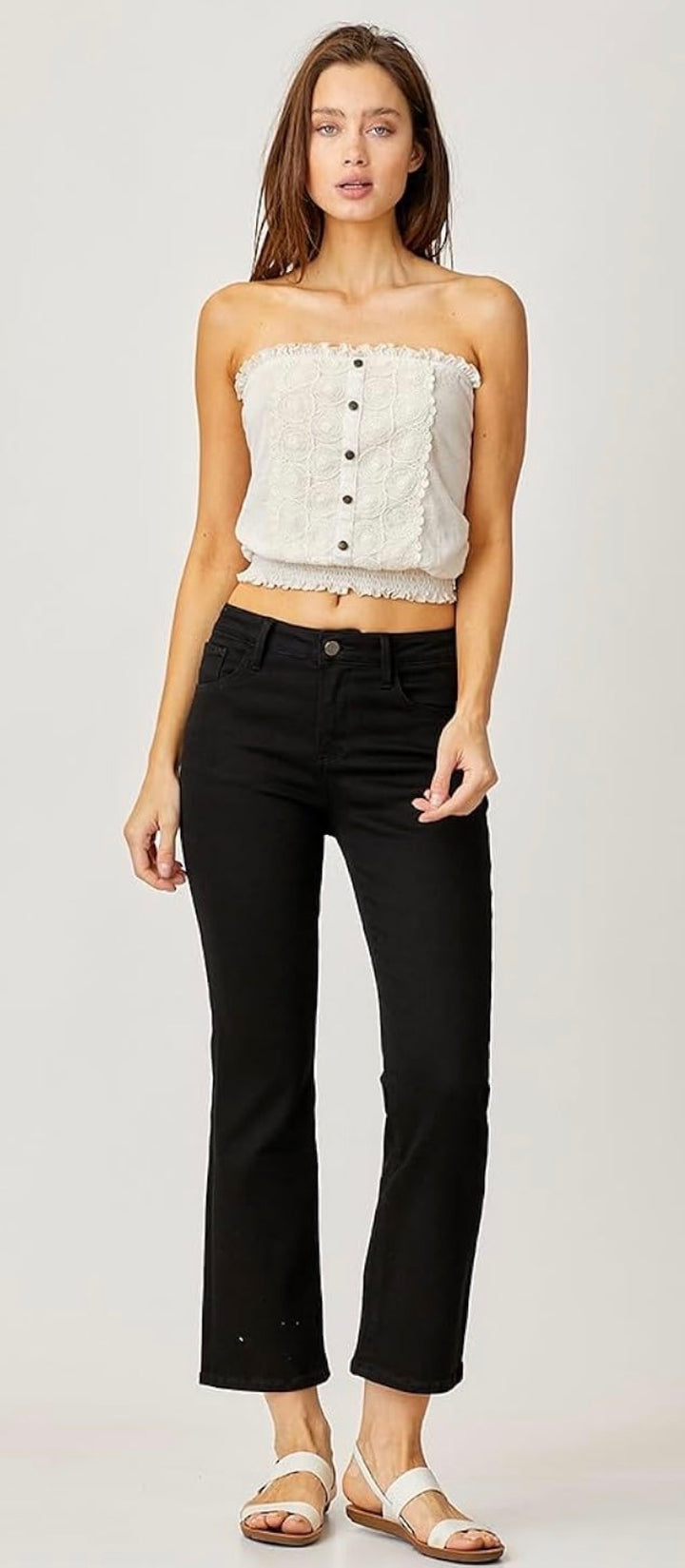 Wickedly Cute Black Crop Jeans
