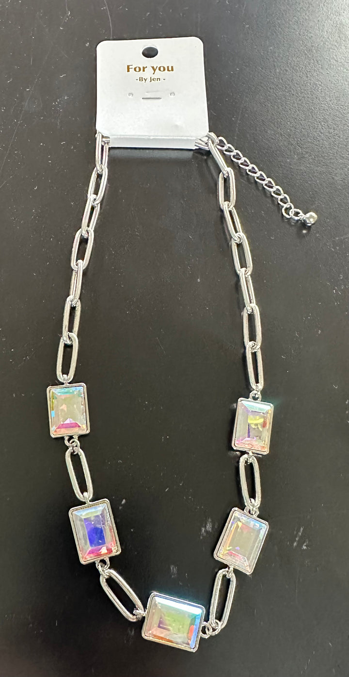 Bling & Chain Necklace
