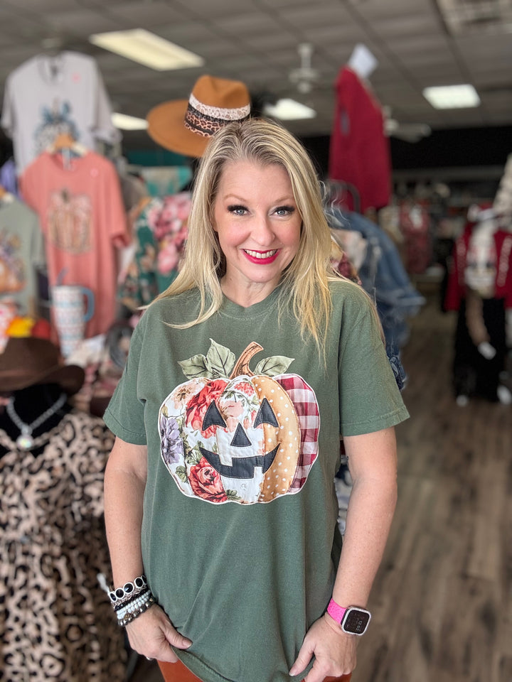 Patchwork Pumpkin Tee