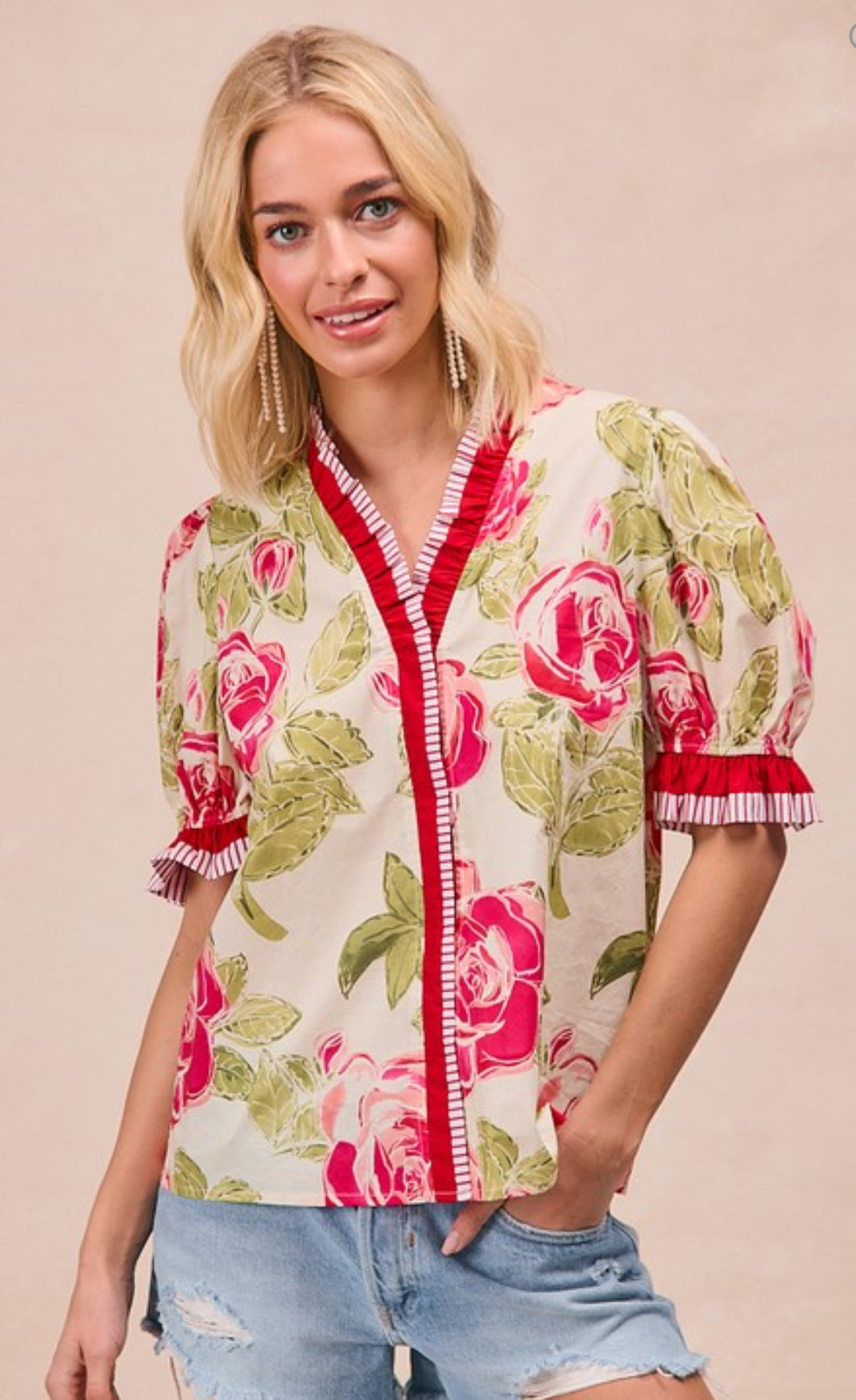 Run for the Roses Blouse
