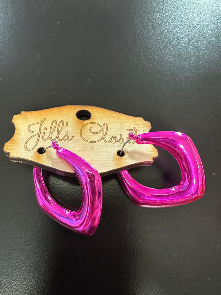 Puff Metal Hoop earrings