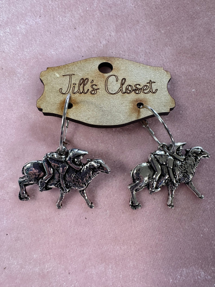 Silver Western Earrings