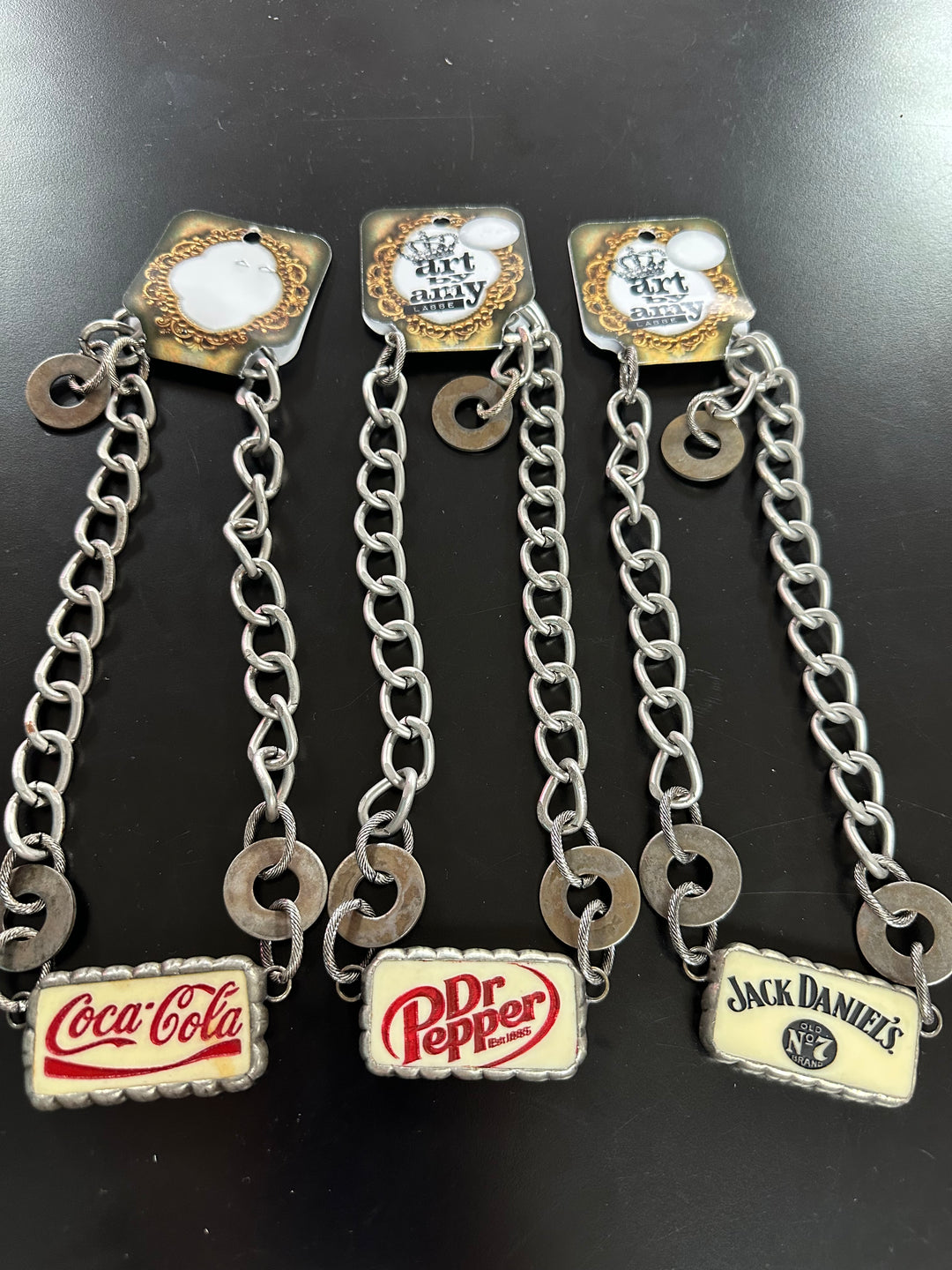 Art by Amy Domino Drink Necklace