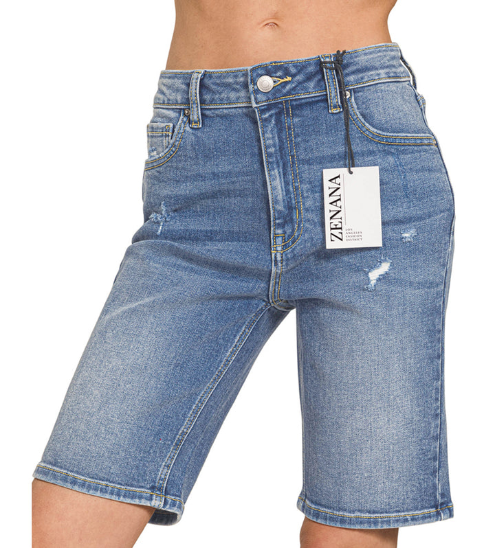 Denim Bermuda Shorts