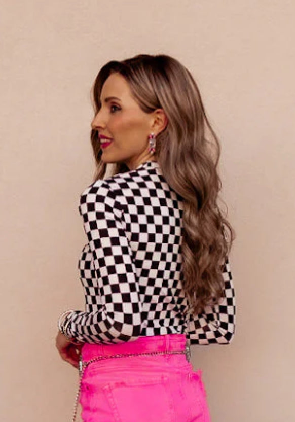 Checkered Flag Mesh top