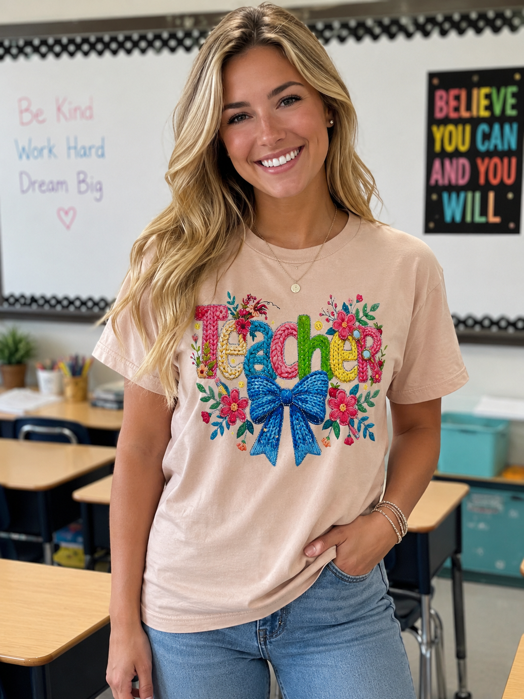 Teacher with a Bow T-Shirt